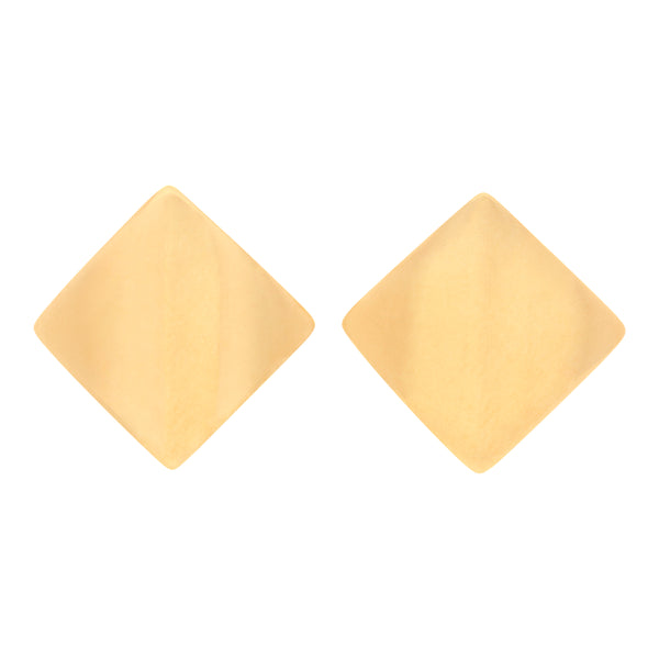 Rhombus Gold Stud Earrings