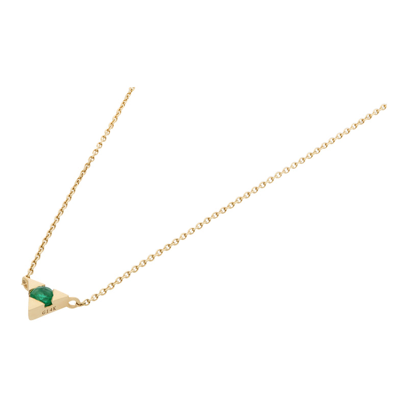 Trigono Emerald and Ruby Necklace