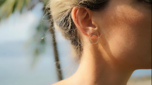 Palindrome Diamond Earrings